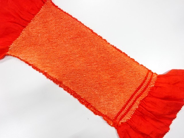 JAPANESE KIMONO / OBIAGE / SILK / SHIBORI
